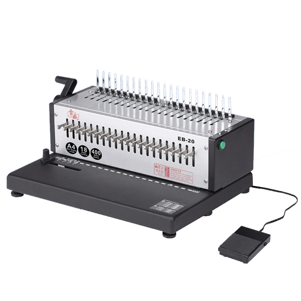 Electric stapler and comb binder can be used in offices