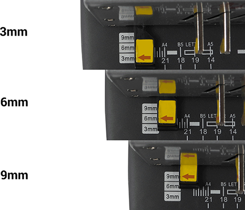 Comb Binder SD-2000 Margin Adjustments